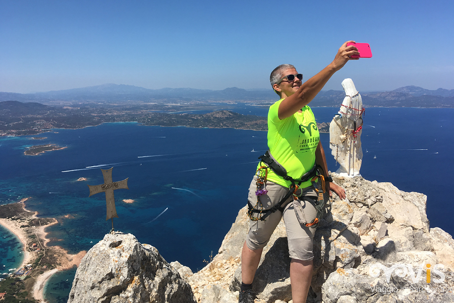 Il momento giusto per un selfie in vetta