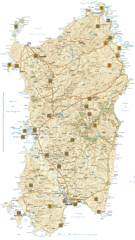 Cartina della Sardegna by VIS