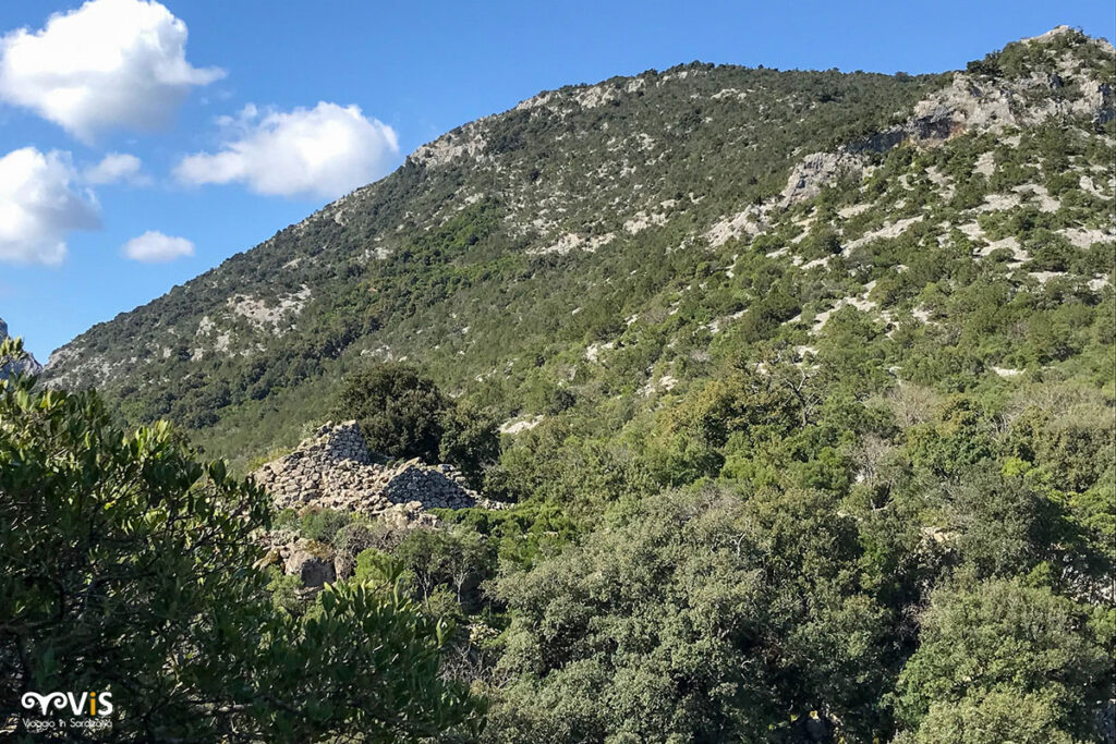 Il nuraghe visto dalla faccia litica