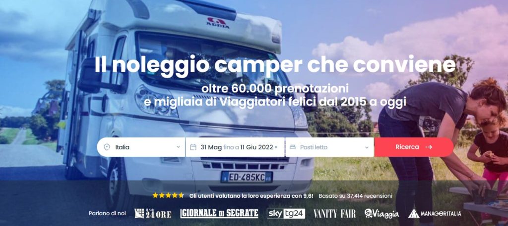 homepage del sito Goboony