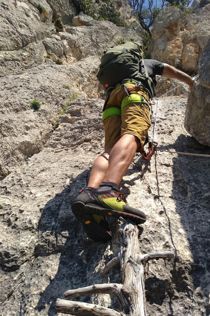 via ferrata degli angeli Via Ferrata degli angeli a Tavolara: Ulimi metri