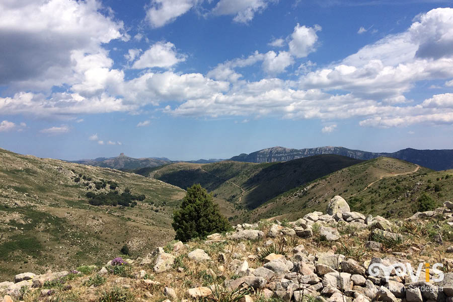 panorama visto da nuraghe ruinas